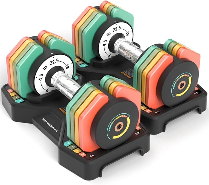 Adjustable Dumbbells Set 22.5LB Pair 1 - Sec Fast